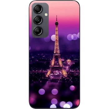 Силиконовый чехол SMTT для Samsung Galaxy A14 с картинкой Париж ночью
