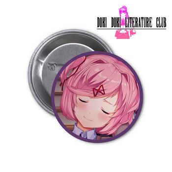 Значок Doki Doki Literature Club Літературний клуб Тук тук DDLC #14