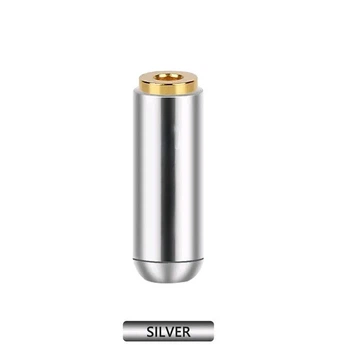 Разъём розетка для наушников Jack 3.5 мм 3pin с металлическим корпусом цвет Silver