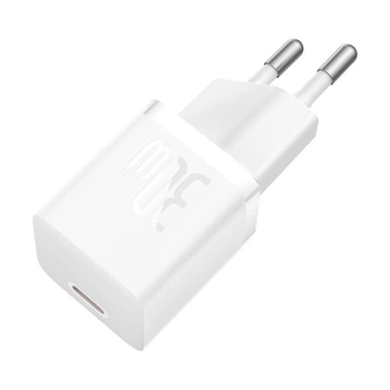 Зарядний пристрій Baseus GaN5 Fast Charger 1C | 1Type-C, PD/QC4.0, 30W| Білий