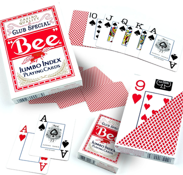 Гральні карти US Playing Card Company BEE Jumbo indeks (73854000779)