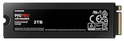 Dysk SSD Samsung 990 Pro Heatsink 2TB M.2 NVMe PCIe 4.0 (MZ-V9P2T0CW)