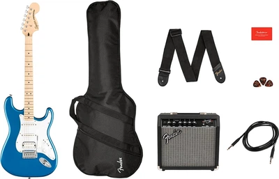 Гитарный набор Squier by Fender Affinity Series Strat Pack HSS Lake Placid Blue (231525)