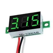 Вольтметр цифровий, дисплей 0,36 дюймів (зелений)