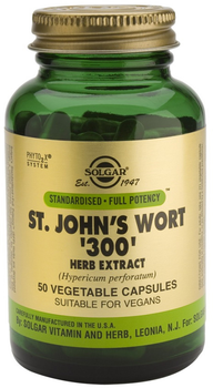 Дієтична добавка Solgar Spf St. John's Wort '300' Herb Extract 50 капсул (0033984041509)