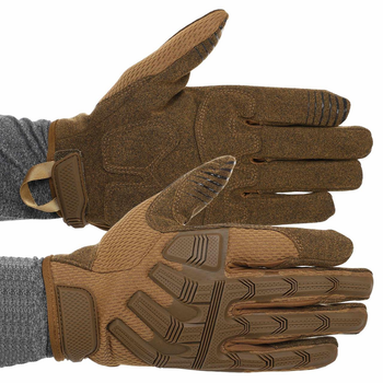 Перчатки тактические с закрытыми пальцами Military Rangers BC-9875 размер XL хаки