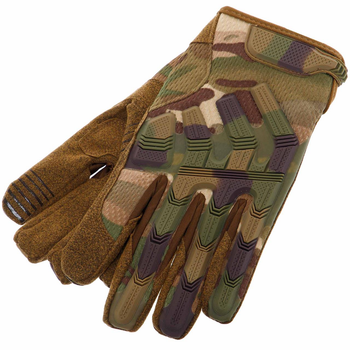 Перчатки тактические с закрытыми пальцами Military Rangers BC-9875 размер L Камуфляж Multicam