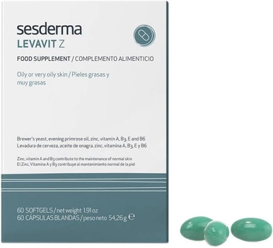 Дієтична добавка Sesderma Levavit-Z 60 капсул (8470003262316)
