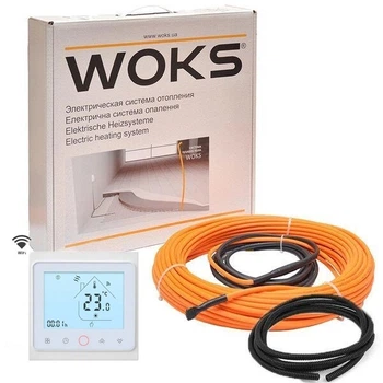 Нагрівальний кабель Woks 18 - 147 м, 2650 Вт + wi-fi терморегулятор