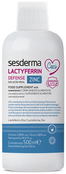 Suplement diety Sesderma Lactyferrin Defense Zinc 500 ml (8429979463524)