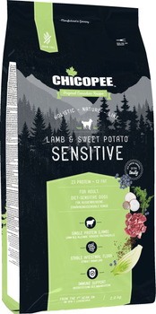 Беззерновой сухой корм для собак Chicopee HNL Sensitive с ягненком и сладким картофелем 2 кг (4015598023573)