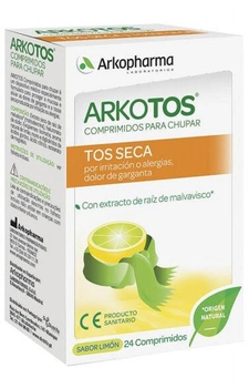 Pastylki Arkopharma Arkotos 24 Cough Tablets (3578830114442)