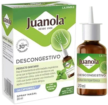 Spray do nosa Juanola Decongestant Nasal Spray 20 ml (8430992121971)