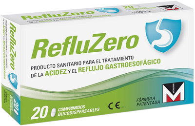 Tabletki przeciw zgadze Menarini Refluzero 20 sztuk (8437010967658)
