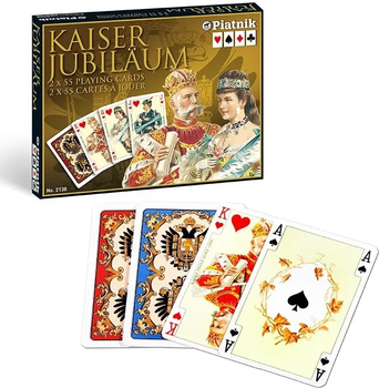 Karty do gry Piatnik Cesarskie Kaiser 2 talie x 55 kart (9001890213847)