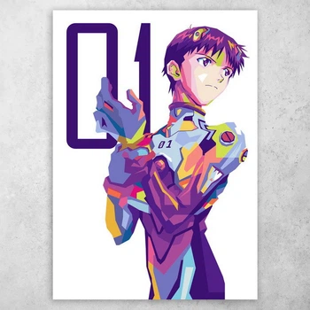 Плакат постер CupKit "Евангелион / Neon Genesis Evangelion" №9 А4 21х29,7 см