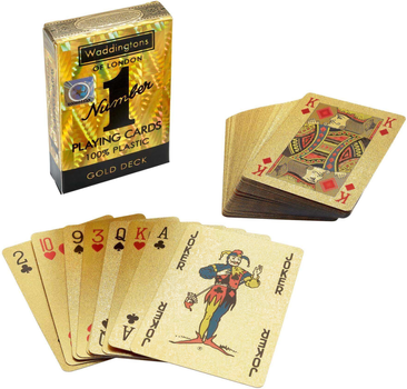 Karty do gry Waddingtons No.1 Gold Klasyczne 1 talia x 54 kart (5036905029391)