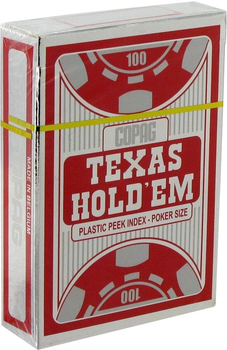 Гральні карти Cartamundi Texas PC Peek Poker 1 колода х 55 карт (5411068640575)