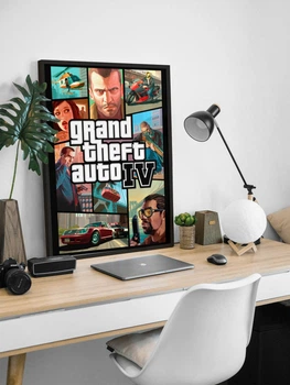 Постер игры GTA 4 / ГТА 4 / Grand Theft Auto 4