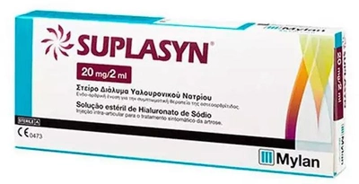Suplasyn Prefilled Syringe Sodium Hyaluronate 20 mg / 2 ml (626763000721)