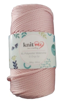 Пряжа шнур Knit Me XL Polyester Macrame пудровий
