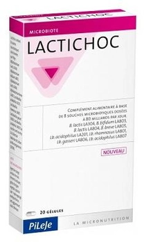 Дієтична добавка Pileje Lactichoc 20 капсул (3401560288322)