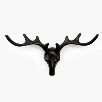 Декоративный мебельный крючок Deer черный