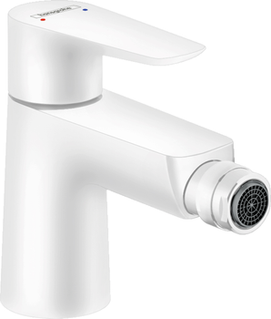 Смеситель для биде HANSGROHE Talis E 71720700 белый матовый с донным клапаном