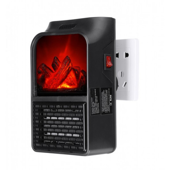 Портативный мини Обогреватель Камин Rovus Flame Heater Original 900W + Пульт ДУ Компактный Керамический Тепловентилятор Дуйка