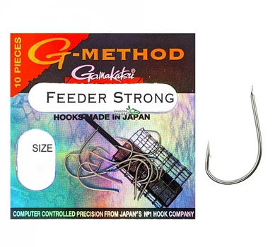 Крючок GAMAKATSU G-METHOD FEEDER STRONG B №06 10шт,36491