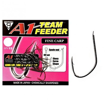 Крючок GAMAKATSU A1 TEAM FEEDER Fine Carp № 08 15шт,34711