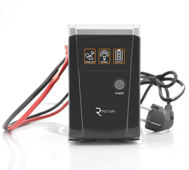 UPS с правильной синусоидой Ritar RTSW500 LED 360Вт, 12V под внешний АКБ, заряд 5А/7А