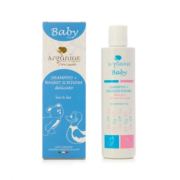 Детский Шампунь-Пена для Купания Baby Парфюмированный для Кожи и Волос Arganiae 250мл 0191