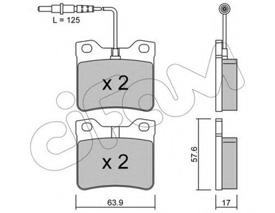 Тормозные колодки зад. Peugeot 406/607 95-(ATE) Cifam (8221920)