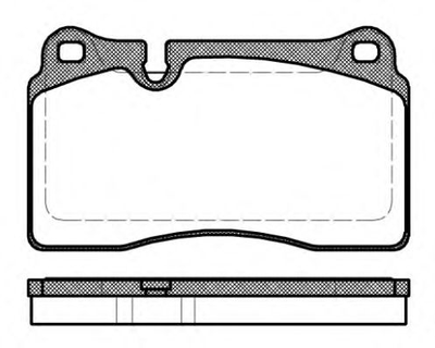 Гальмівні колодки пер. VW Touareg 3.0-6.0 02- 16 mm (brembo) Woking (P1300330)