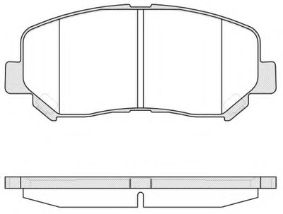 Гальмівні колодки пер. Mazda CX-5 11- Akebono Woking (P1413302)