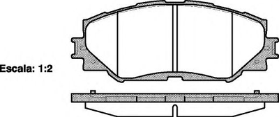 Гальмівні колодки пер. Toyota RAV4 06- (139,1x56x17,5) Woking (P1332300)