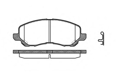 Гальмівні колодки пер. Lancer VIII/Outlander II/Peugeot 4008 1.5-2.4 06- Woking (P904312)