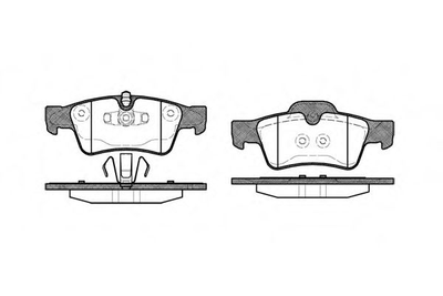 Гальмівні колодки зад. W251/W164/W463/W164/W209 05-14 Woking (P891310)