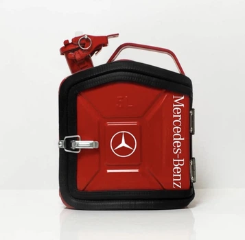 Подарок для мужчин Канистра-бар 5 л с маркой авто Mercedes-Benz Красная + 2 стакана в подарок Shop Monkeys (KA-Mercedes-Benz-4414)