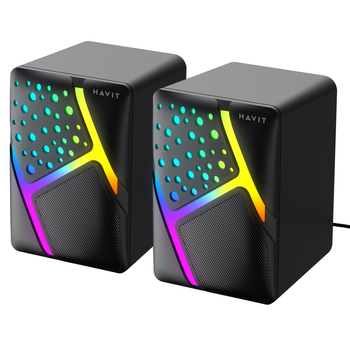 Колонки для компьютера ігрові HAVIT HV-SK763 USB RGB Чорний
