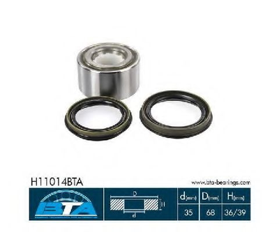 Підшипник колеса,комплект BTA Bearing Technology for Automotive (H11014BTA)