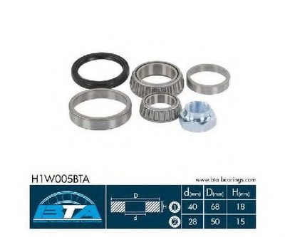 Підшипник колеса,комплект BTA Bearing Technology for Automotive (H1W005BTA)