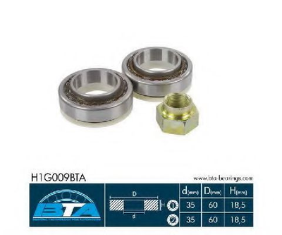 Підшипник колеса,комплект BTA Bearing Technology for Automotive (H1G009BTA)