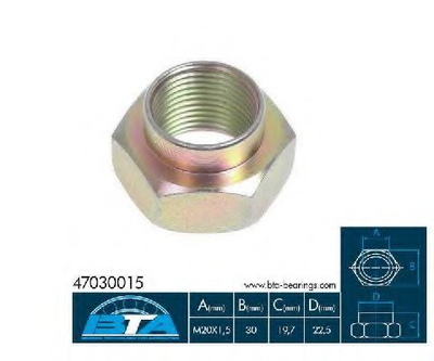 Гайка ступиці BTA Bearing Technology for Automotive (47030015BTA)