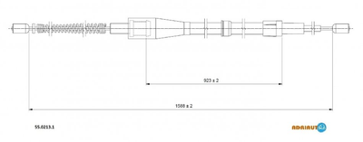 Трос зупиночних гальм Adriauto (5502131)