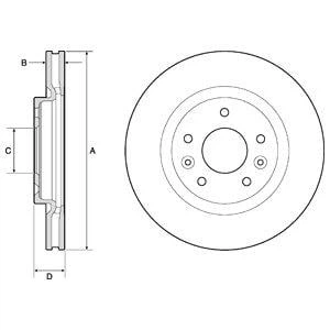 Диск гальмівний DELPHI BG4770C Delphi (BG4770C)