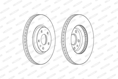 Тормозной диск Ferodo (DDF2337C)