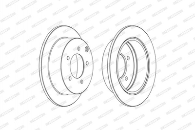 Тормозной диск Ferodo (DDF1986C)