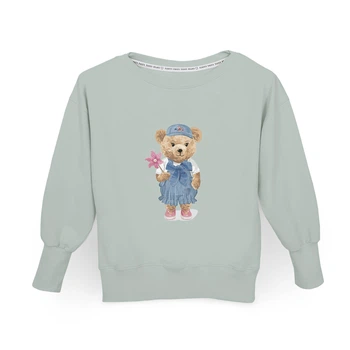 Свитшот женский с рисунком плюшевого медведя Ceba baby Fluffy Puffy, Lizzy, размер S/M, мята